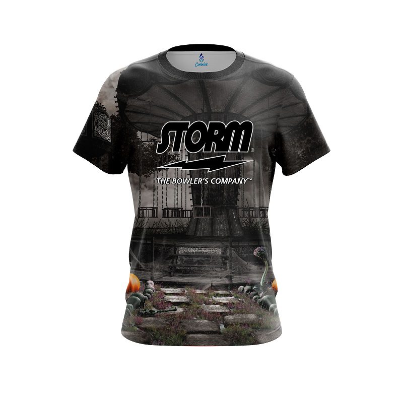 Storm Spooky Carnival Carousel Semi-Custom CoolWick Bowling Jersey