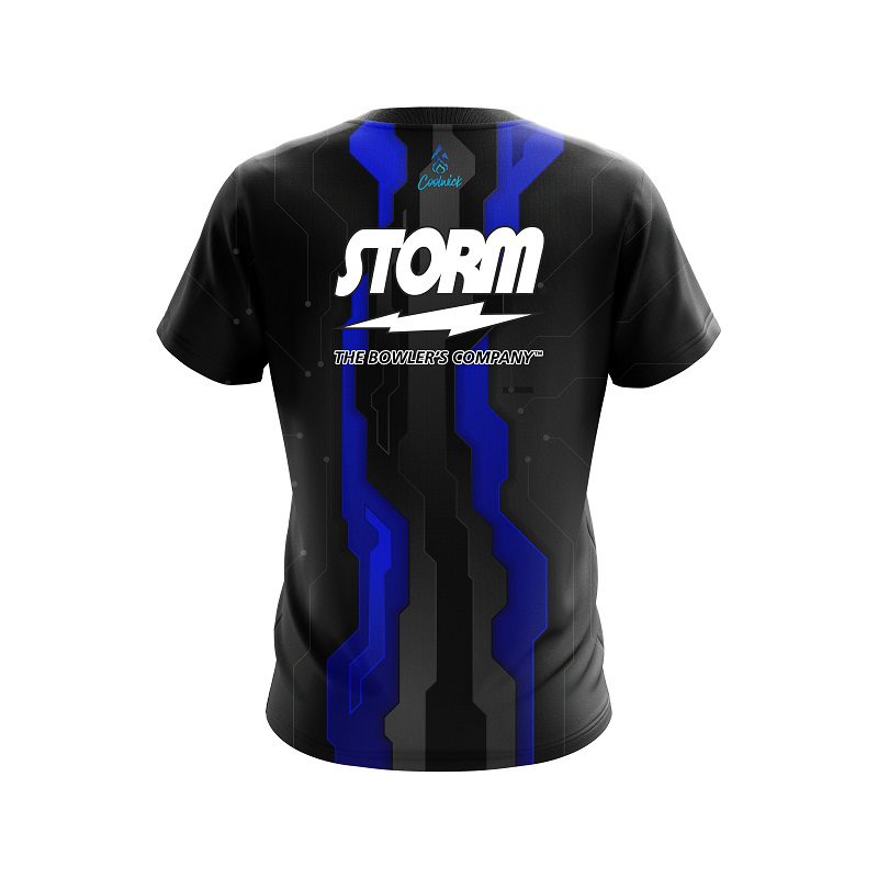 Storm Sport Technology Blue Semi-Custom CoolWick Bowling Jersey - Image 2