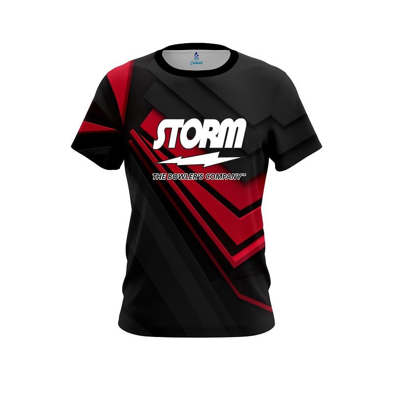 Storm Steaming Dynamic Red Semi-Custom CoolWick Bowling Jersey