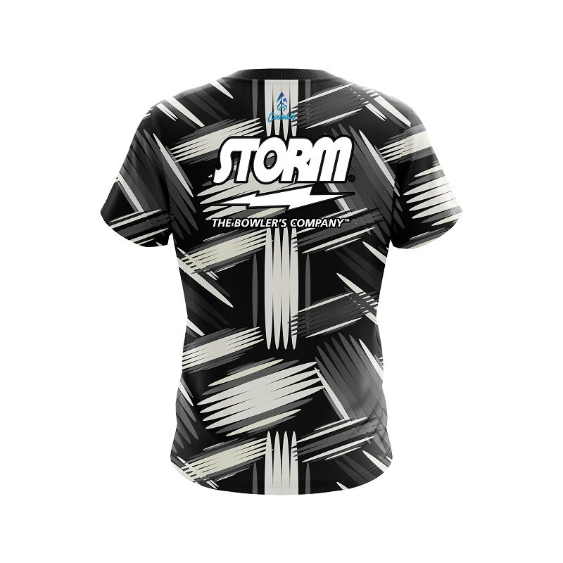 Storm Striped Pattern Semi-Custom CoolWick Bowling Jersey - Image 2