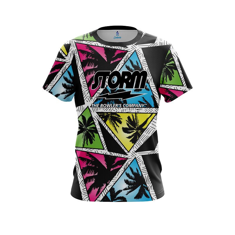 Storm Summer Palms Semi-Custom CoolWick Bowling Jersey