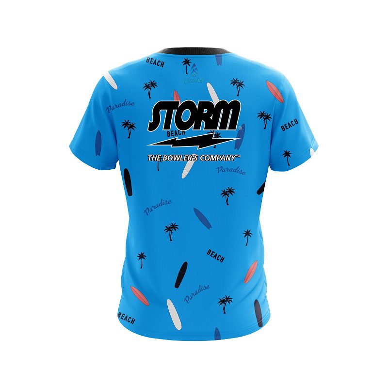 Storm Paradise palms CoolWick Bowling Jersey - Image 2
