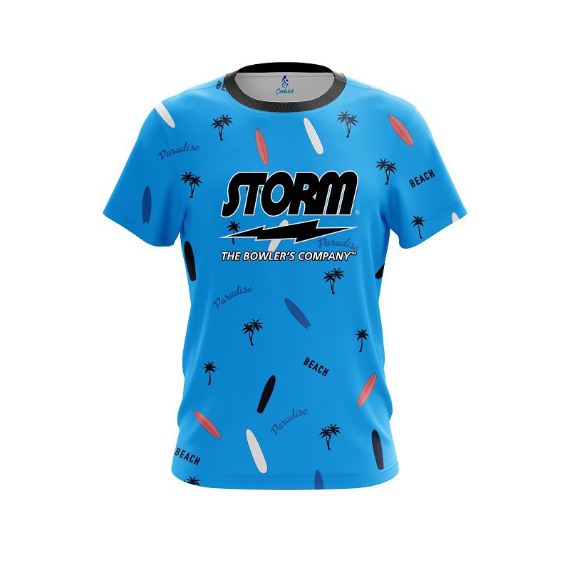 Storm Paradise palms CoolWick Bowling Jersey