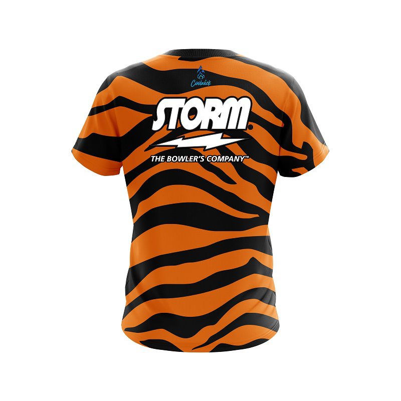 Storm Tiger Stripes Semi-Custom CoolWick Bowling Jersey - Image 2