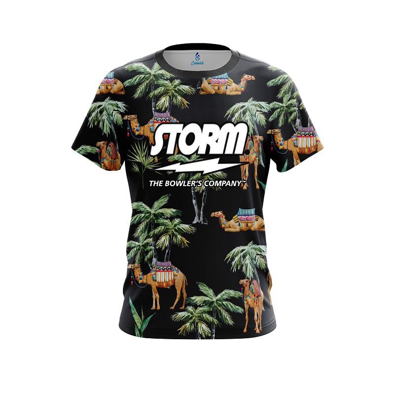 Storm Tropical Camel Semi-Custom CoolWick Bowling Jersey