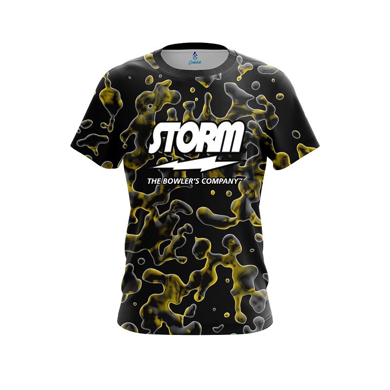 Storm Yellow Flowing Fluid CoolWick Bowling Jersey