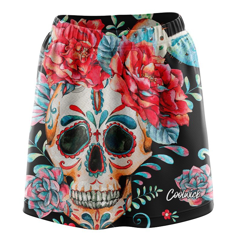 Sugar Skull CoolWick Bowling Skort