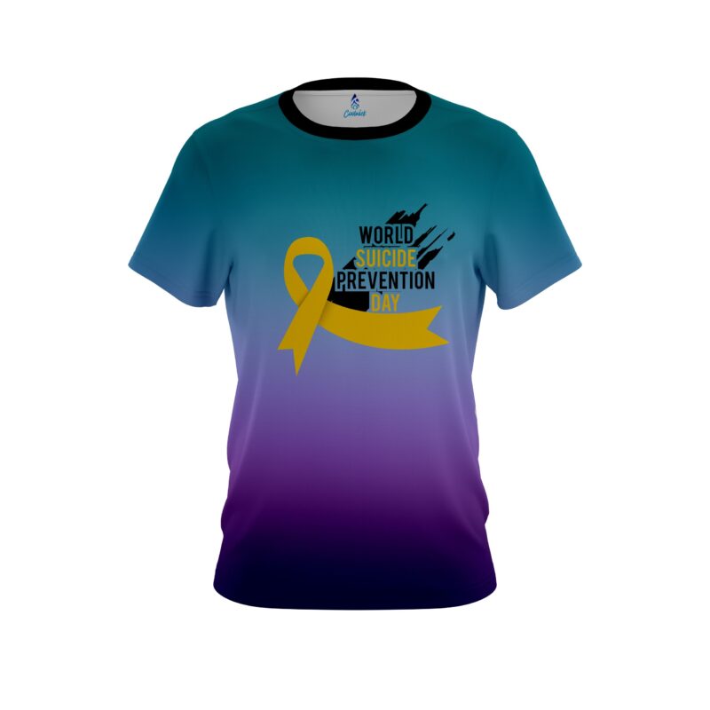 Plain Suicide Prevention CoolWick Bowling Jersey