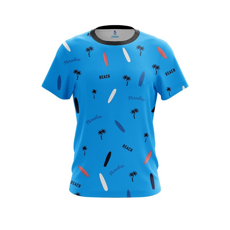 Plain Paradise palms CoolWick Bowling Jersey
