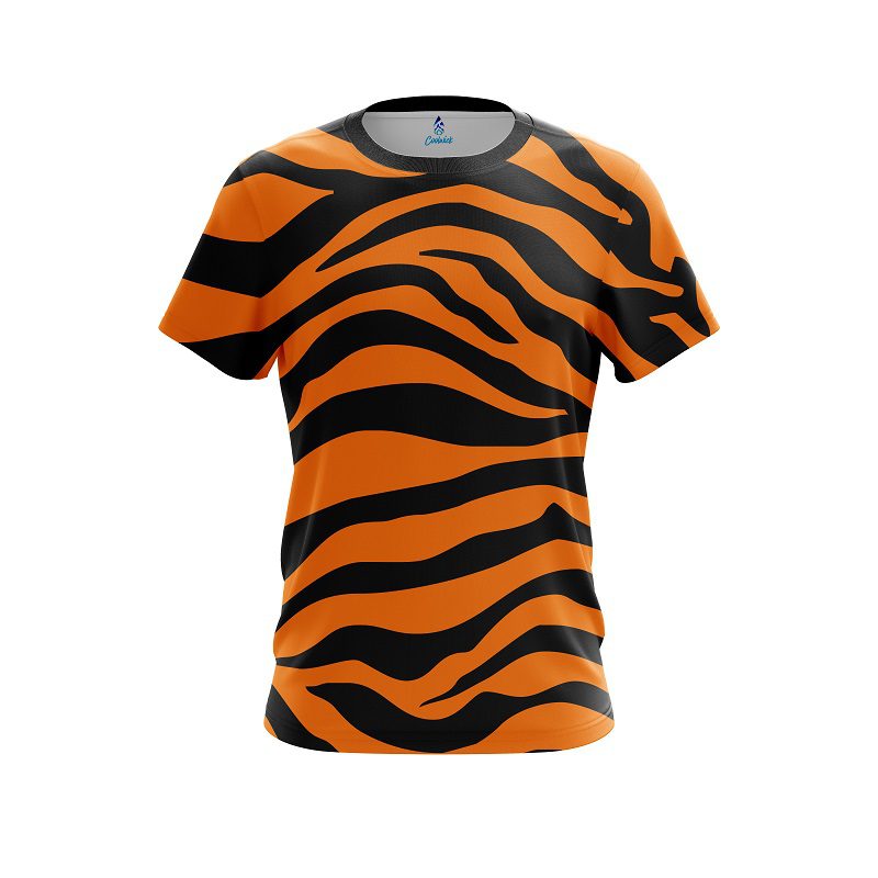 Plain Tiger Stripes CoolWick Bowling Jersey