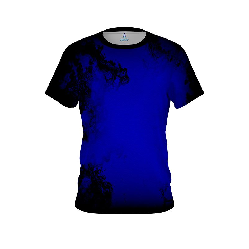 Plain Toxic Rugged Smoke Blue CoolWick Bowling Jersey