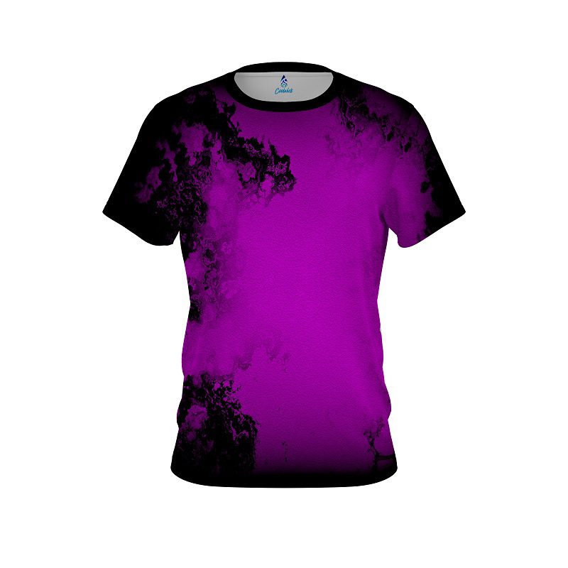 Plain Toxic Rugged Smoke Purple CoolWick Bowling Jersey