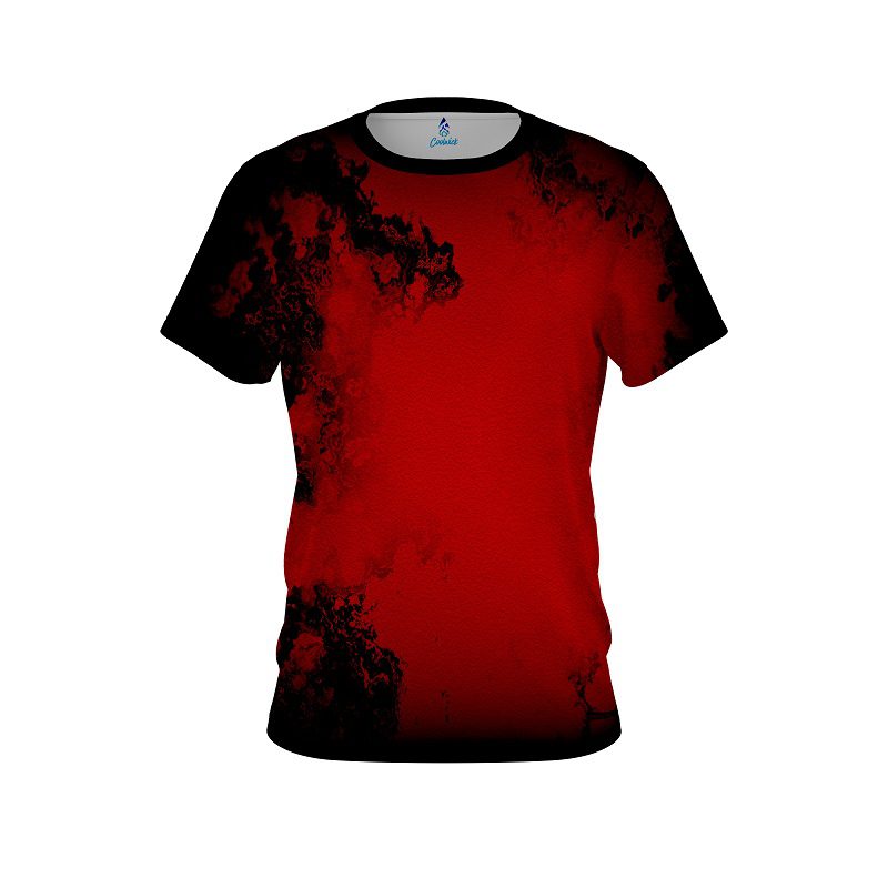 Plain Toxic Rugged Smoke Red CoolWick Bowling Jersey