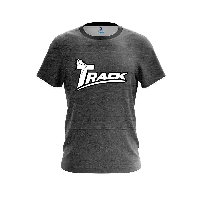 Track Black Grunge Canvas CoolWick Bowling Jersey