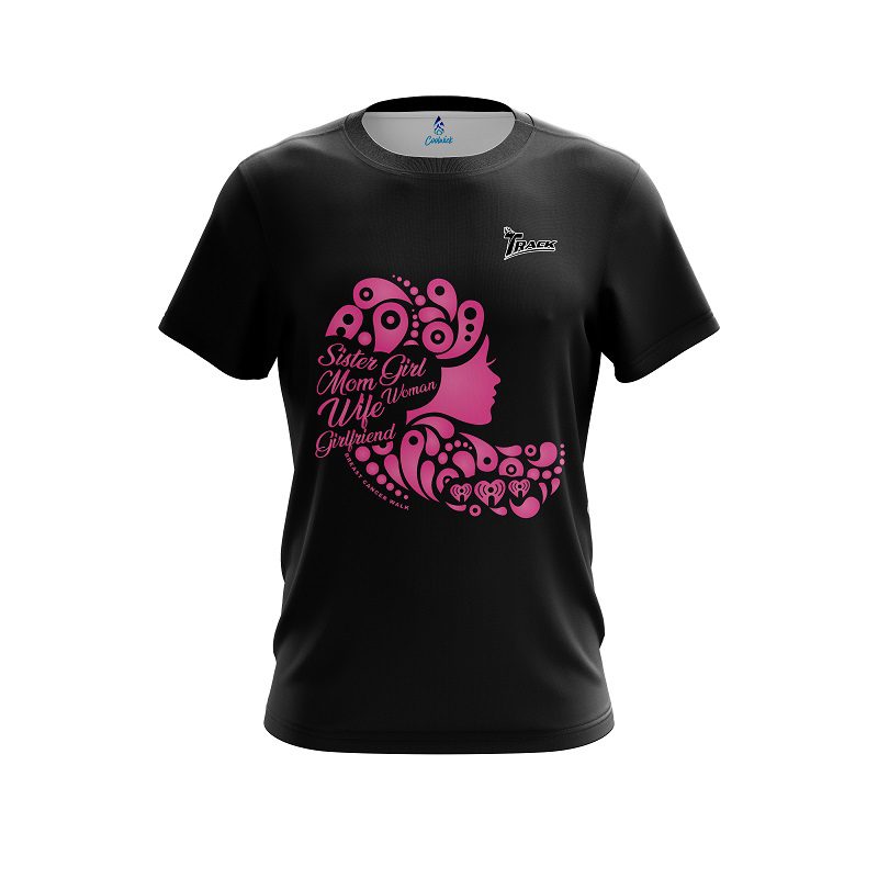 Track Breast Cancer Family Bond CoolWick Bowling Jersey
