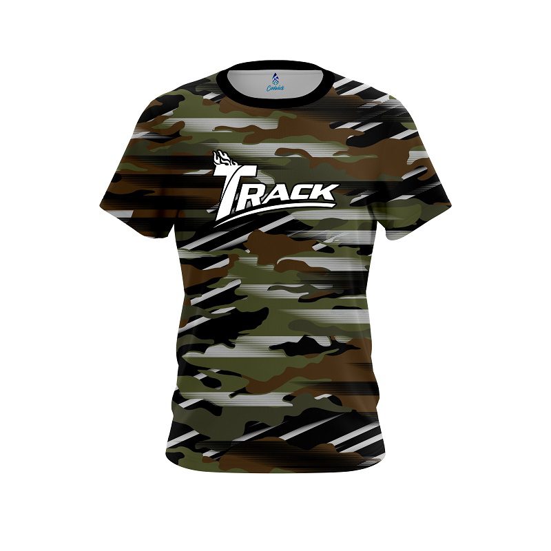 Track Camo Grunge CoolWick Bowling Jersey