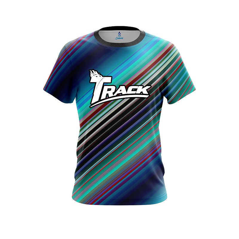 Track Candy Stripe CoolWick Bowling Jersey