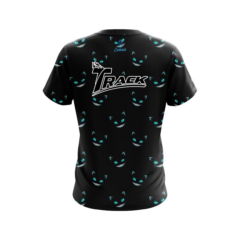 Track Cheshire Midnight Cat CoolWick Bowling Jersey - Image 2