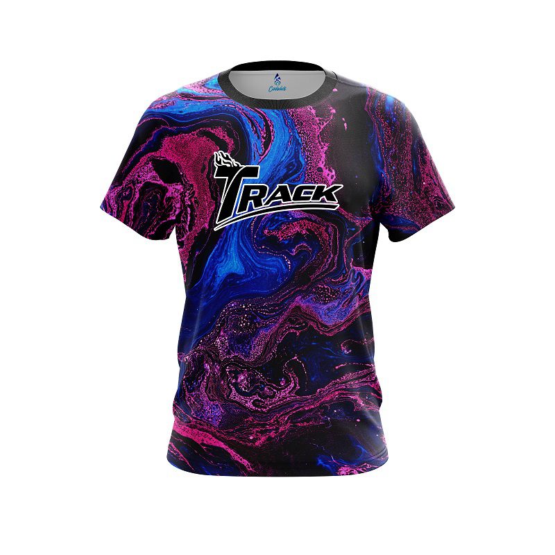 Track Cotton Candy Marble CoolWick Bowling Jersey