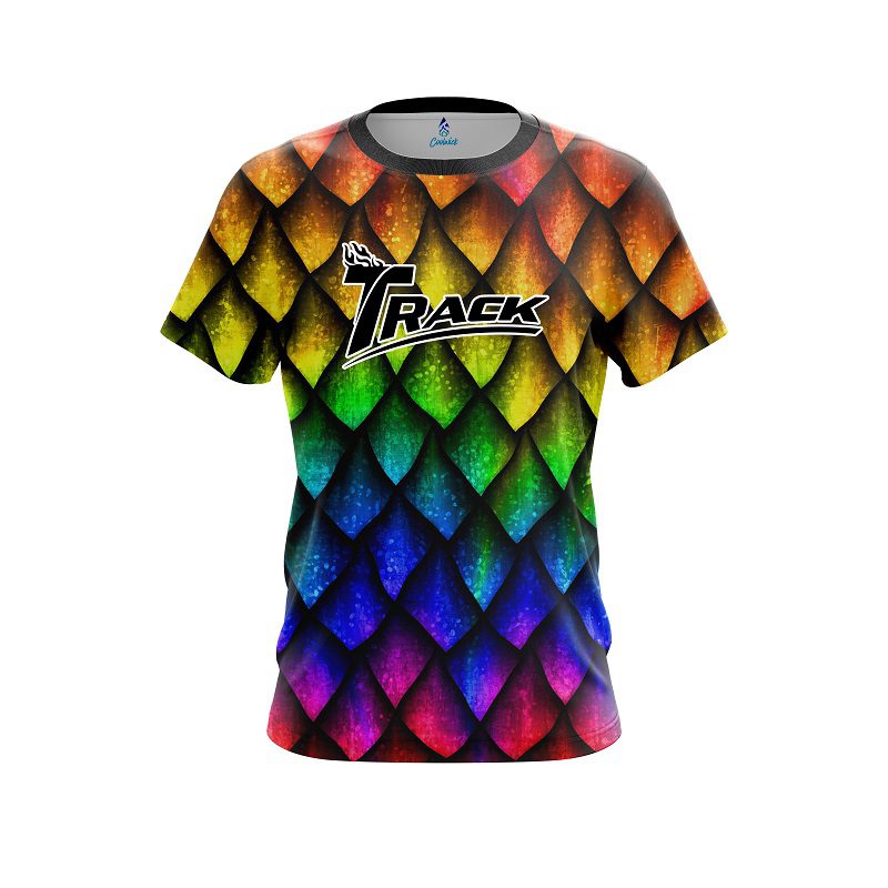 Track Colorful Dragon Scales CoolWick Bowling Jersey