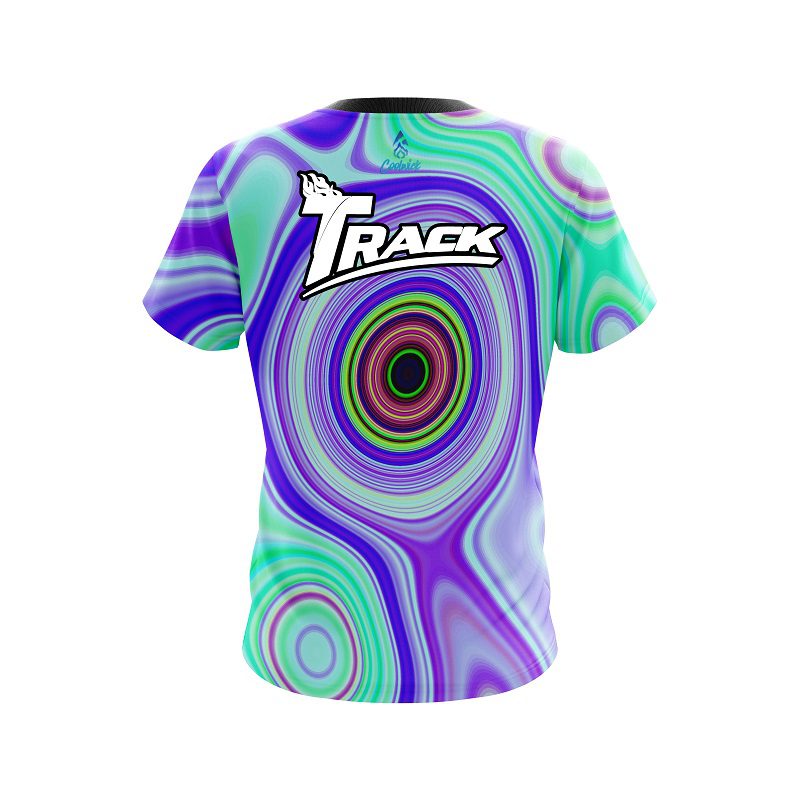 Track Hypnotic Swirl CoolWick Bowling Jersey - Image 2
