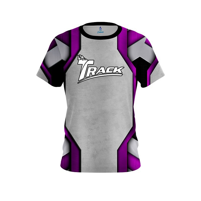 Track Iron Purple CoolWick Bowling Jersey