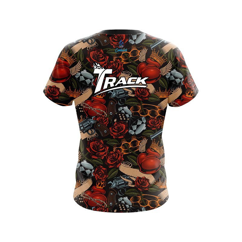 Track Love Kills CoolWick Bowling Jersey - Image 2