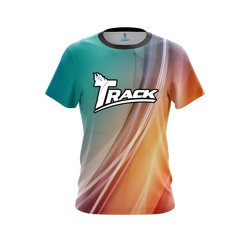 Track Multi Color Swirl CoolWick Bowling Jersey