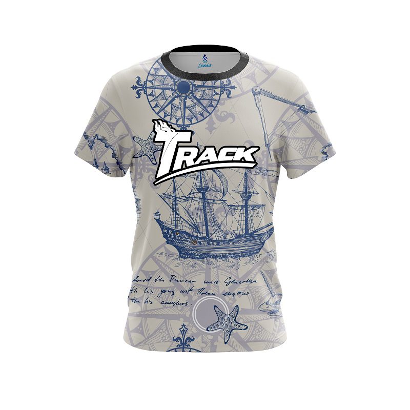 Track Nautical Navigation CoolWick Bowling Jersey