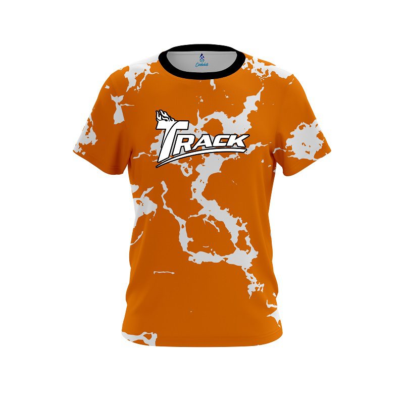 Track Orange Shock CoolWick Bowling Jersey