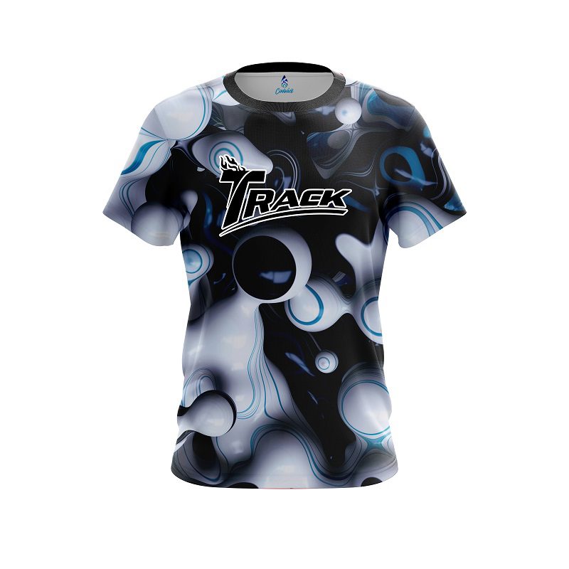 Track Paint Swirl Blob CoolWick Bowling Jersey