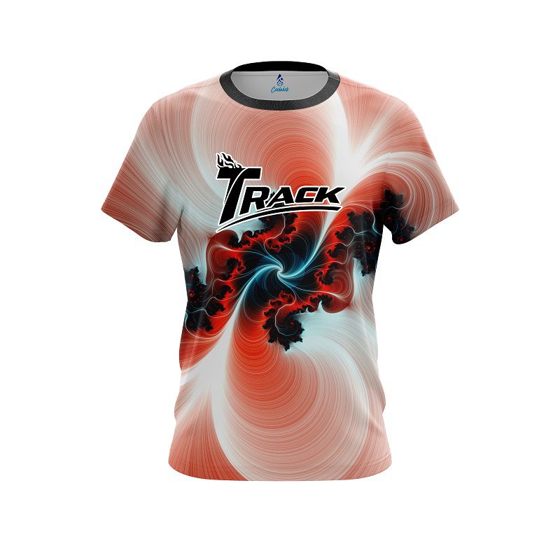 Track Peach Motion Vortex CoolWick Bowling Jersey
