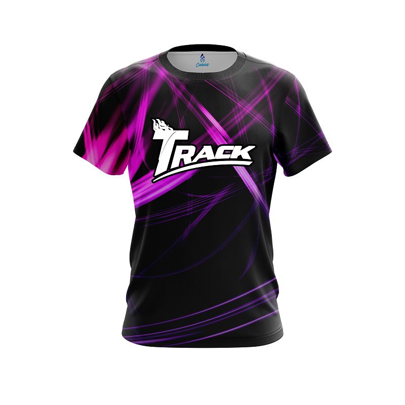 Track Pink Spiral CoolWick Bowling Jersey