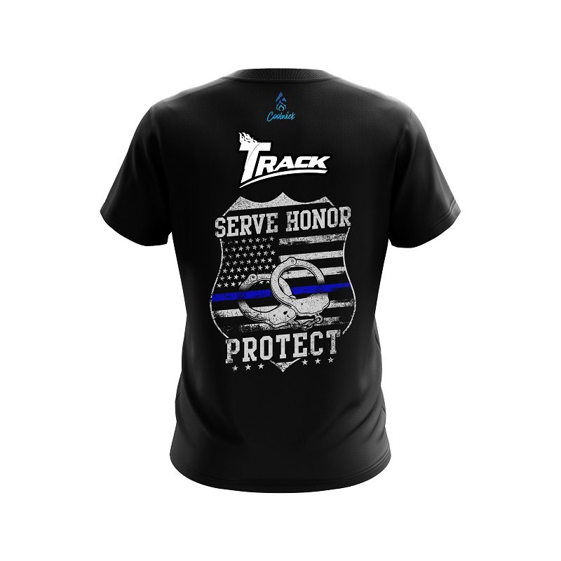 Track Police Protect CoolWick Bowling Jersey - Image 2