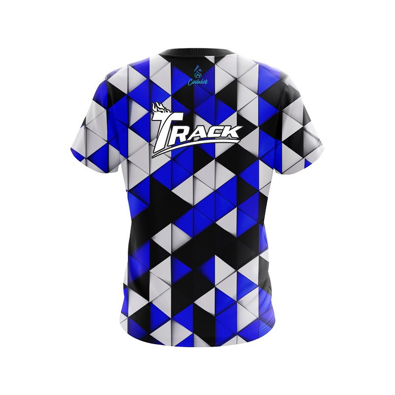 Track Prism Blue CoolWick Bowling Jersey - Image 2