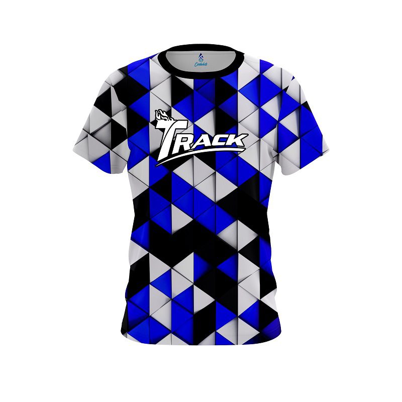 Track Prism Blue CoolWick Bowling Jersey