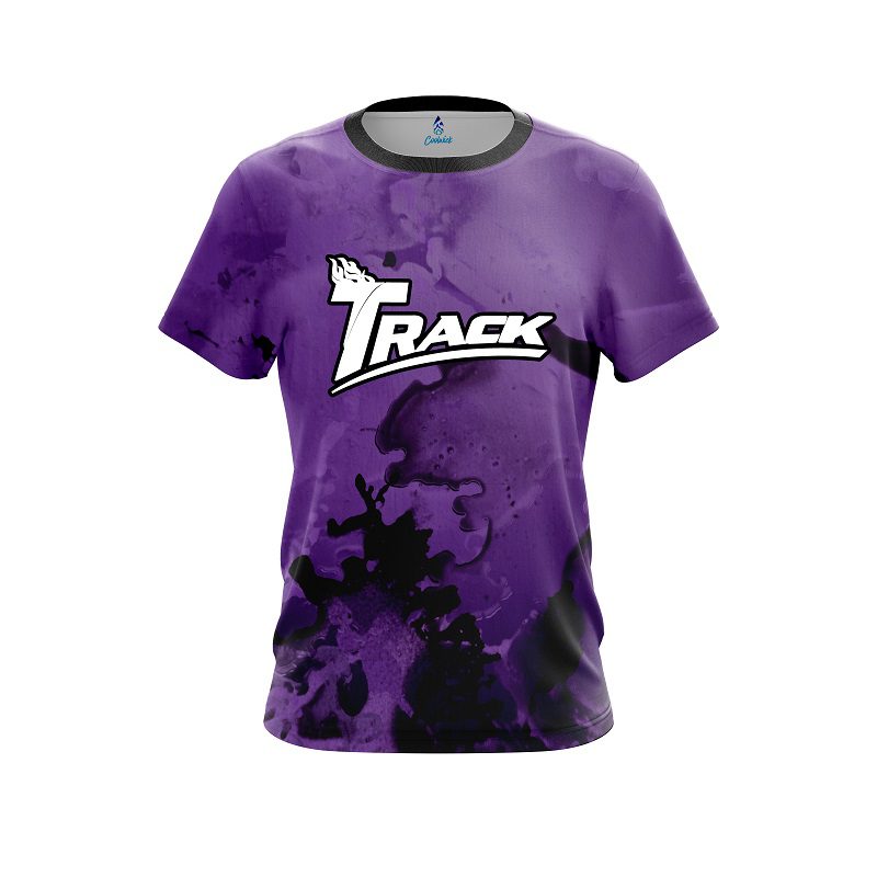 Track Purple Graffiti Grunge CoolWick Bowling Jersey