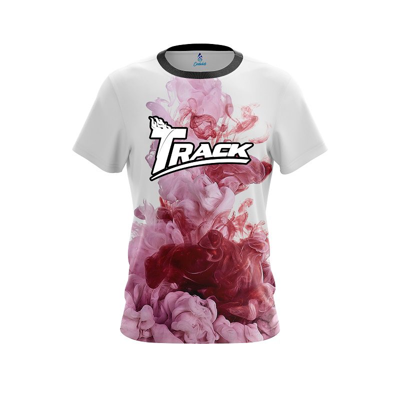 Track Red ink Splash CoolWick Bowling Jersey
