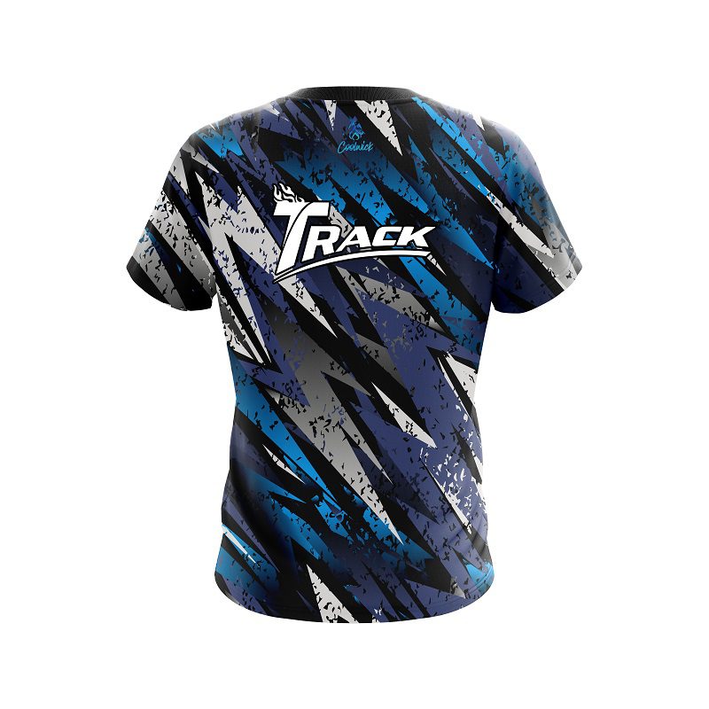 Track Retro Zig Zag CoolWick Bowling Jersey - Image 2