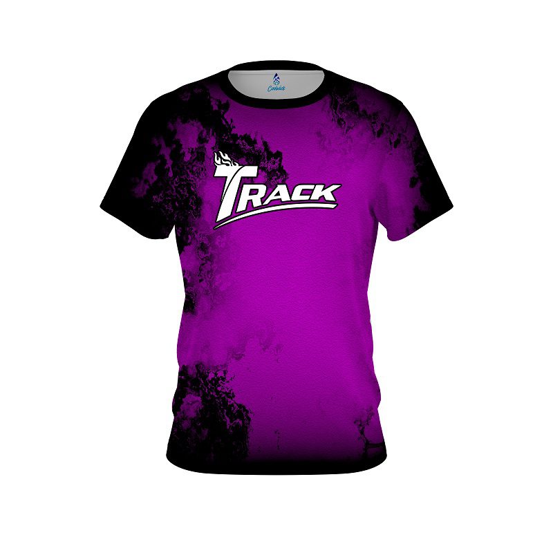 Track Toxic Rugged Smoke Purple CoolWick Bowling Jersey