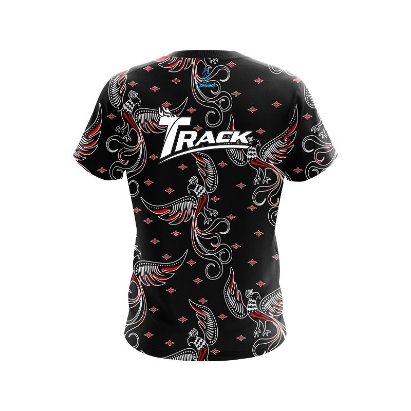 Track Phoenix Break Red CoolWick Bowling Jersey - Image 2