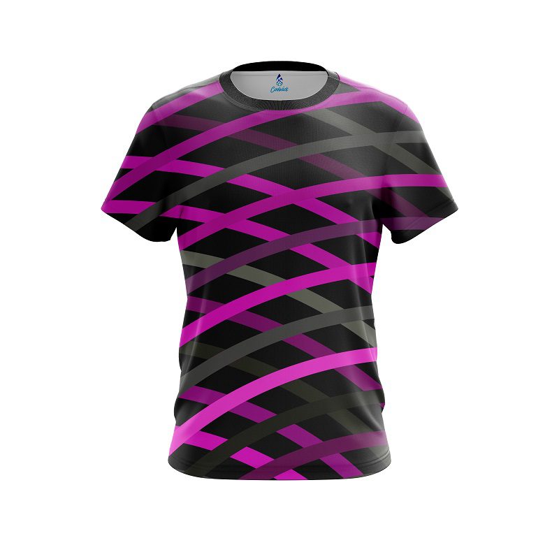 Plain Turmoil Pink CoolWick Bowling Jersey
