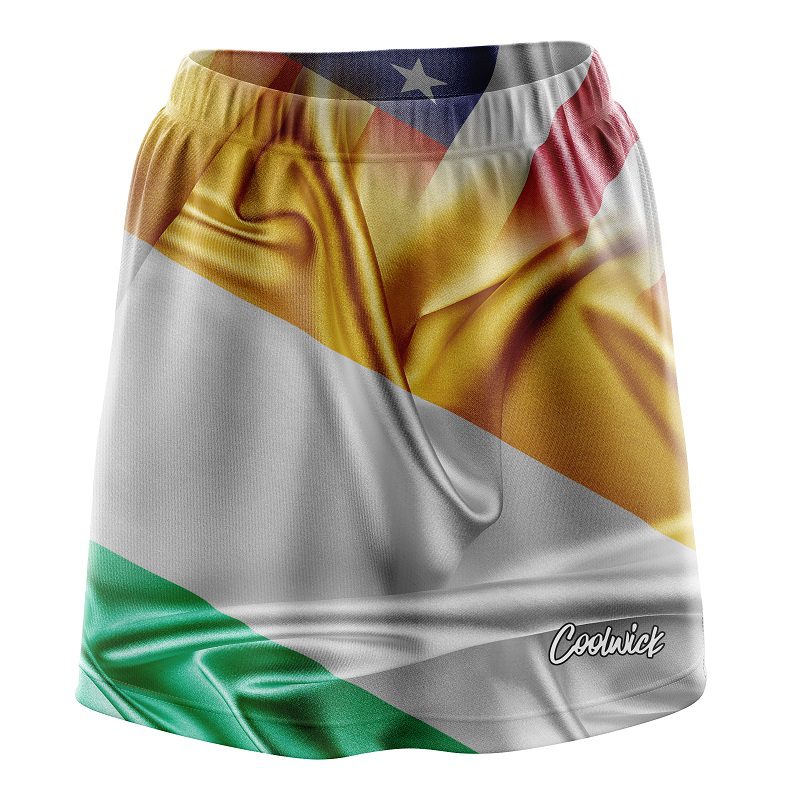 USA Ireland Flag CoolWick Bowling Skort