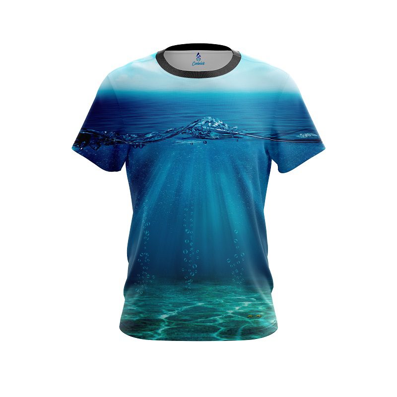 Plain Underwater Abyss CoolWick Bowling Jersey