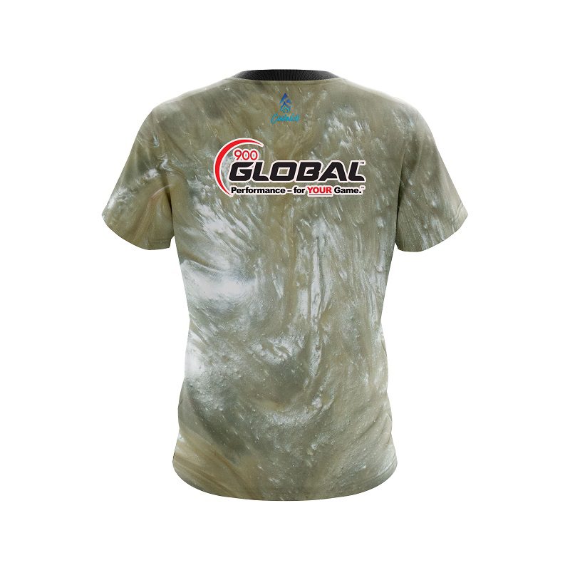 900 Global White Hot Badger CoolWick Bowling Jersey - Image 2