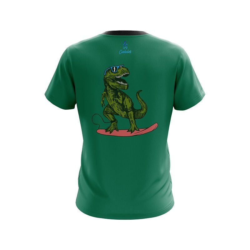Plain Wild Rex Surf Semi-Custom CoolWick Bowling Jersey - Image 2