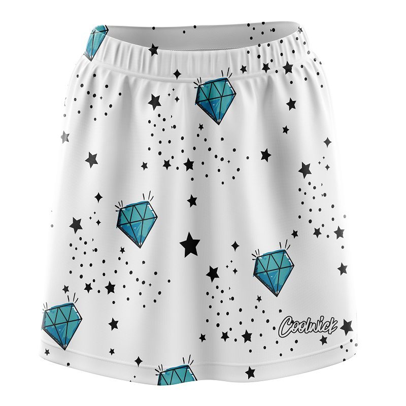 Diamond White CoolWick Bowling Skort