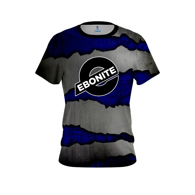 Ebonite Blue Rigid Steel CoolWick Bowling Jersey