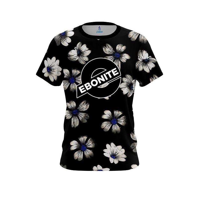 Ebonite Daisy Blue CoolWick Bowling Jersey