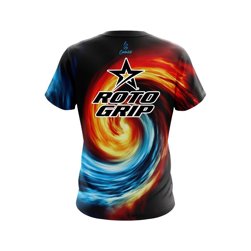 Roto Grip Fire And Ice Vortex CoolWick Bowling Jersey - Image 2